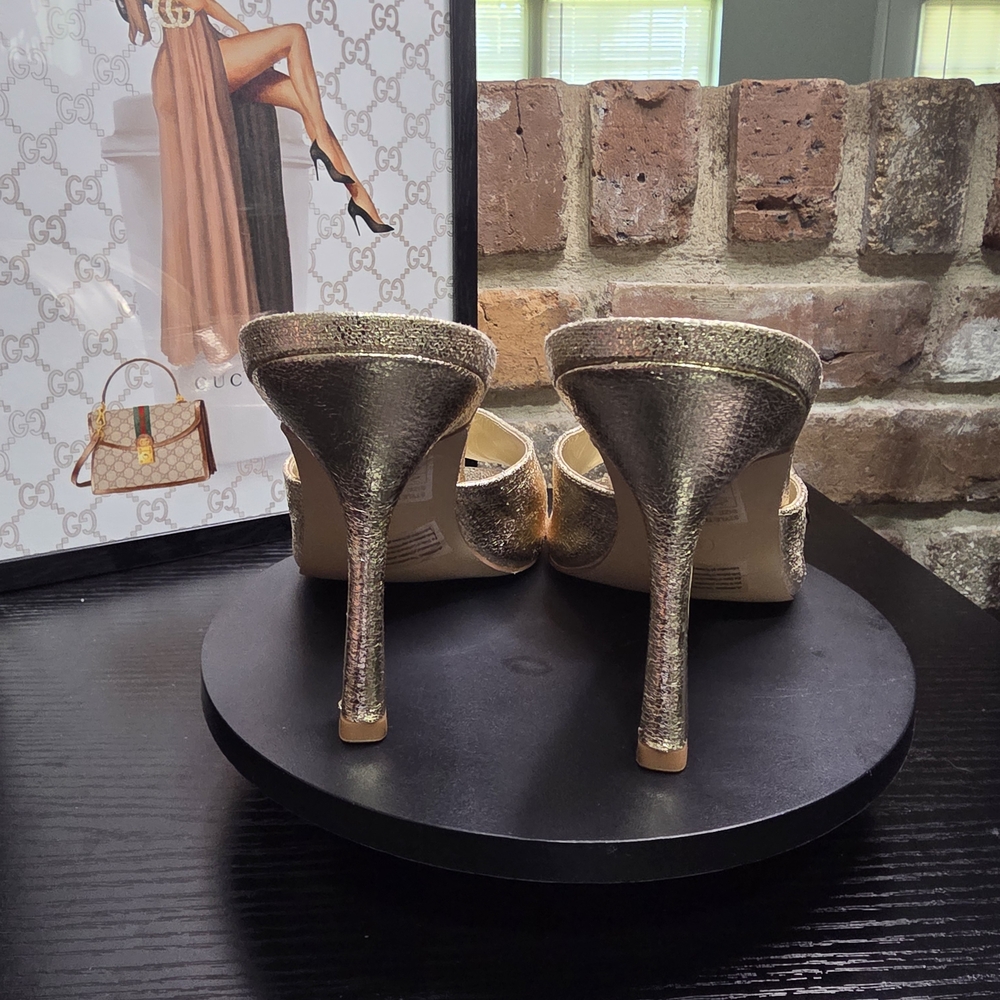 True Religion Gold Women's Heeled Sandals - Picture 6 of 7